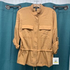 NWT Ellen Tracy Lightweight Jacket in Sandstone Size Medium